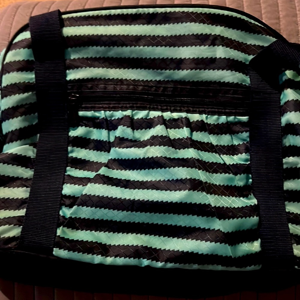 ThirtyOne / Weekender bag / Crossbody strap / Handles /  Teal & Blue